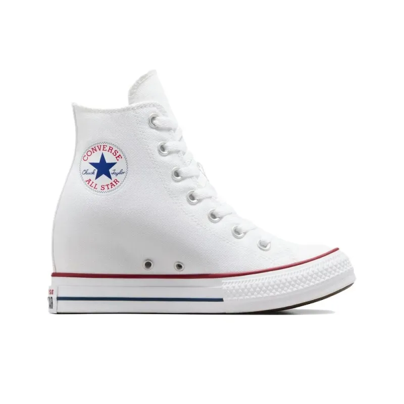 Converse Women's Chuck Taylor All Star Wedge Platform High 'White Red Navy' Women's-1