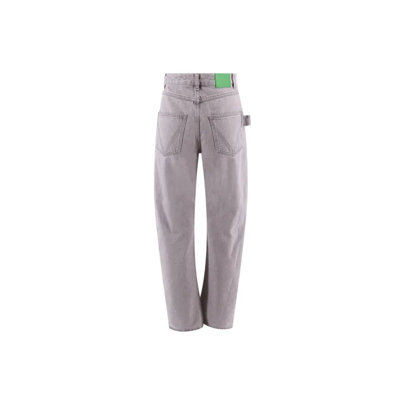 Bottega Veneta Washed Rounded Leg Denim Trousers-1
