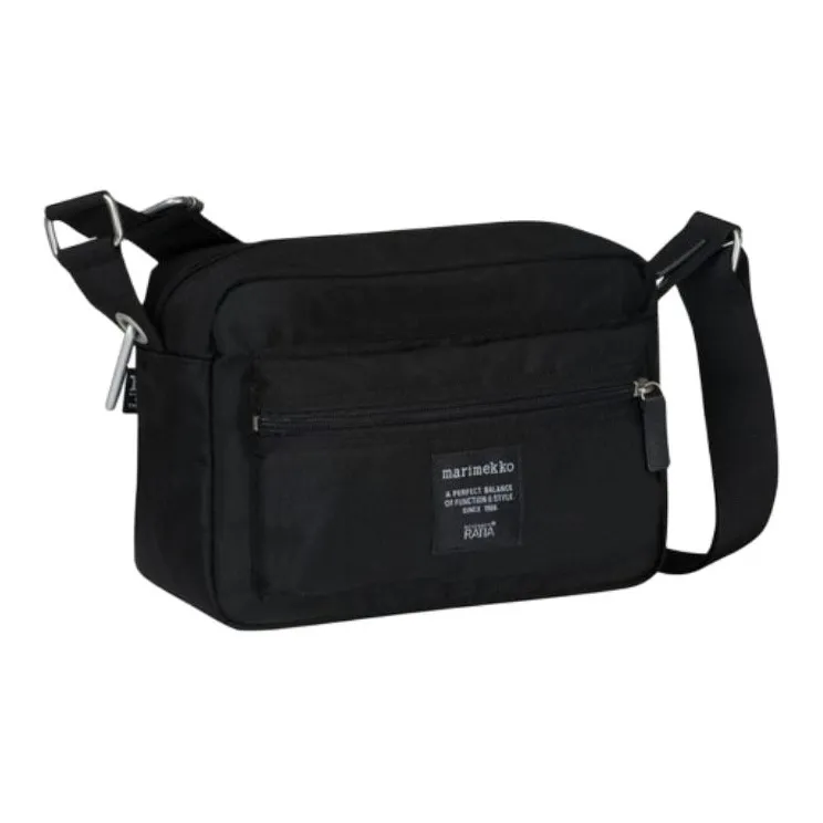 Marimekko Nylon Crossbody Bag Shoulder Bag Unisex Black-1