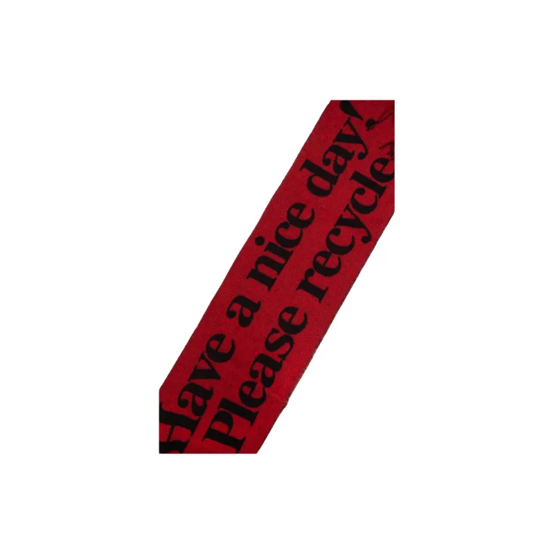 GANNI Logo Detailed Fringed Scarf-1