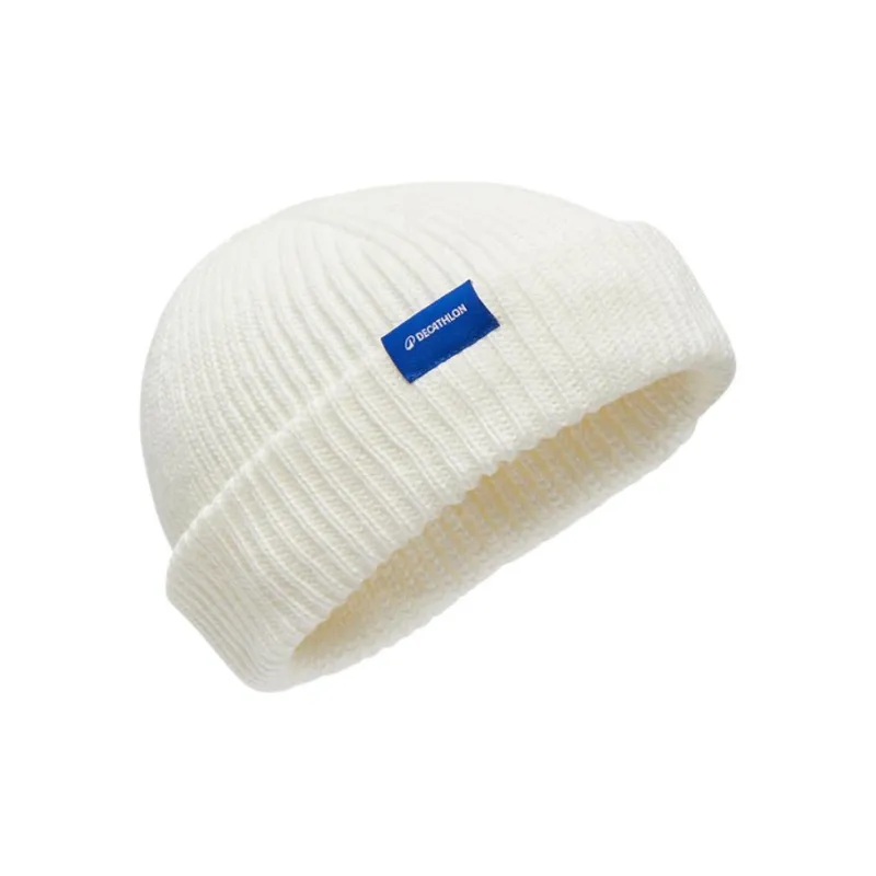 DECATHLON Acrylic Polystyrene Beanies Unisex Ecru-1