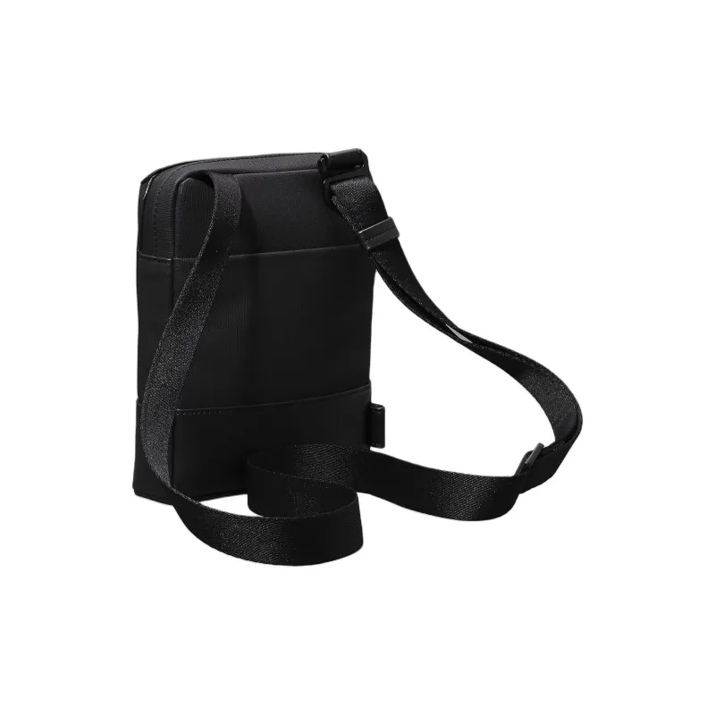 CALVIN KLEIN Coated Canvas Shoulder Bag, Crossbody Bag Men's Black-1