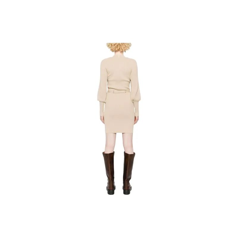 Twinset Ribbed knit Midi Dress-2