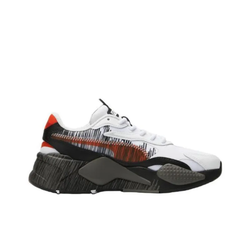 PUMA RS X Anti Slip Wear Resistant Low Top Running Shoes Women's White Black-1