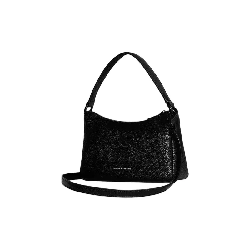 REBECCA MINKOFF Genuine Leather Handbag Small Size Women's Black-1