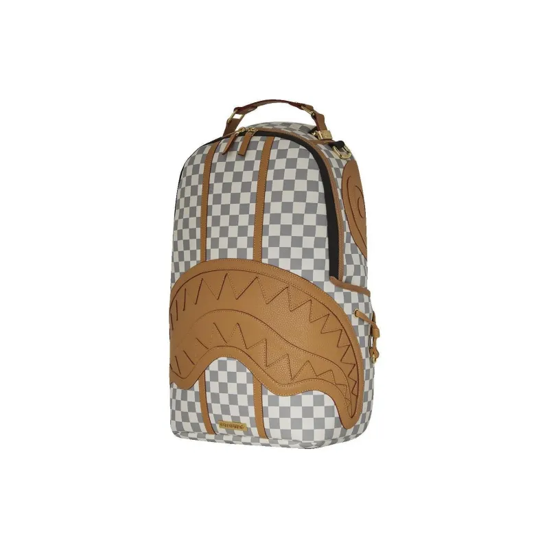 SPRAYGROUND Artificial Leather Backpack Unisex Latte Brown-2