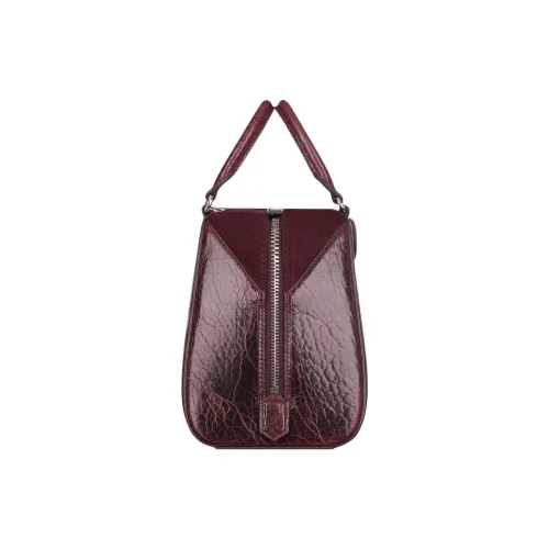 Givenchy Antigona Lambskin Shoulder Bag Crossbody Bag Handbag Mini Women's Deep Red
