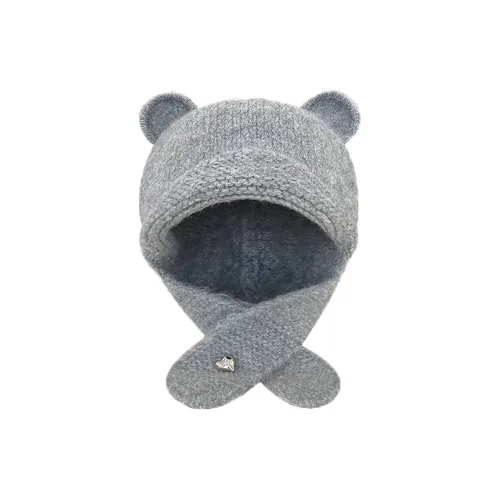 Pelloy Wool Blend Beanies Unisex Gray/Coffee/Ecru/Red/Khaki
