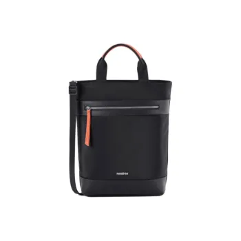 AMERICAN TOURISTER Polyester Tote Bag, Shopping Bag, Shoulder Bag, Crossbody Bag, Handbag Unisex Black