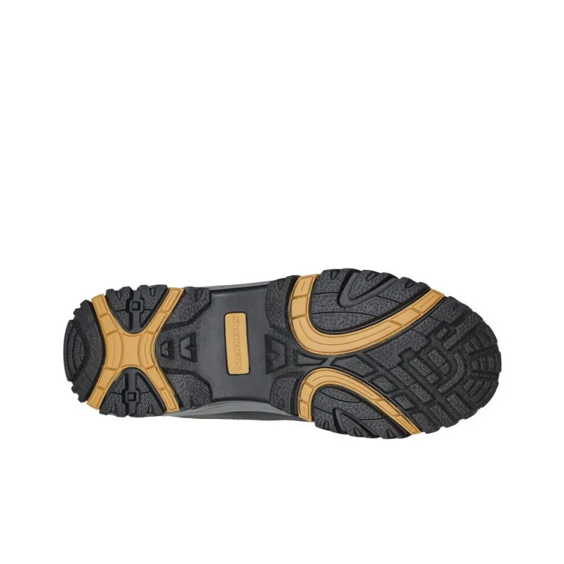 Skechers Relaxed Fit Slip Resistant, Abrasion Resistant, Waterproof High Top Outdoor Shoes Men's Gray-4