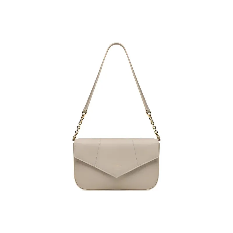EMPORIO ARMANI Cow Leather Combo Bag, Shoulder Bag Medium Size Women's Light Coffee-1