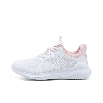 Binary Low-Top Running Shoes Women's White Pink