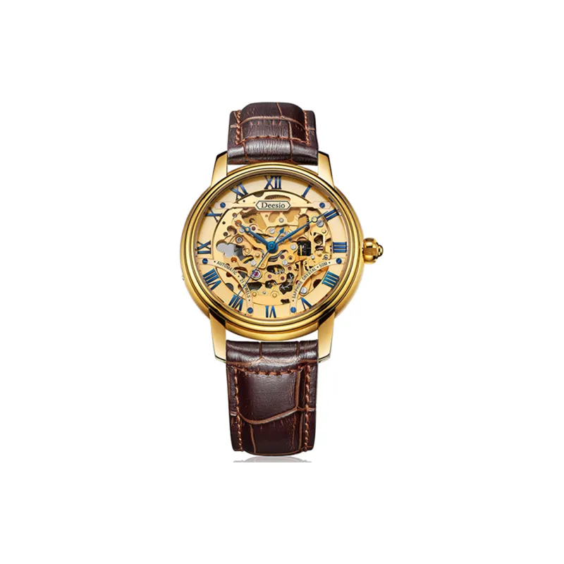 DEESIO Automatic Mechanical Movement Watch Men's Watches Cut Out Dial-9