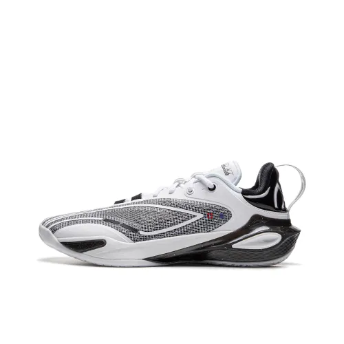 LINING Flash Strike 11 Basketball Shoes Men Low-Top Black/White