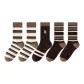 5 Pack[Two-Tone Stripes 2+Stripes 2+M Letter]