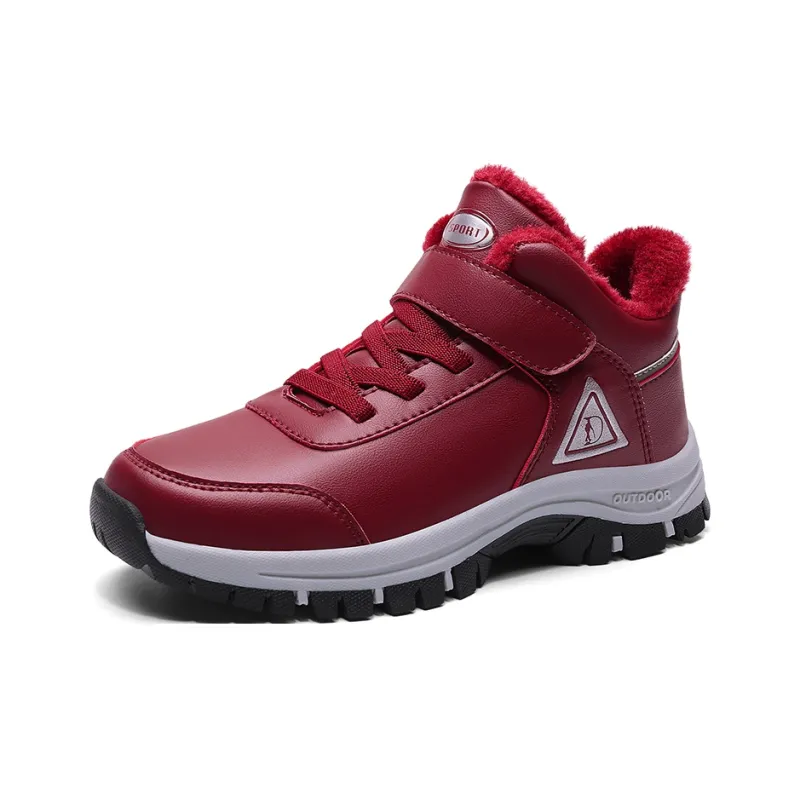 SMDXDMS Anti Slip Cushioning Warm High Top Sprint Running Shoes Unisex-1