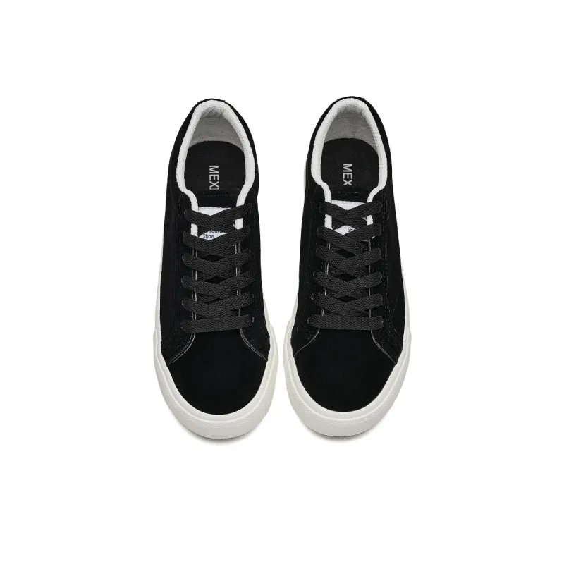 MEXICAN Abrasion Resistant Lightweight Slip Resistant Low Top Canvas Shoes Unisex Black-4