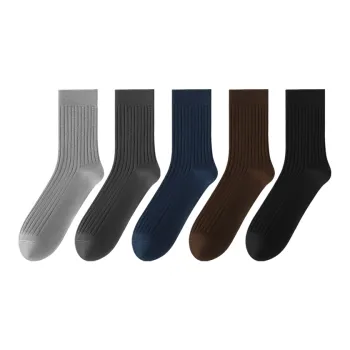 SHIWAJI Mid Calf Socks Men's 5 Pack