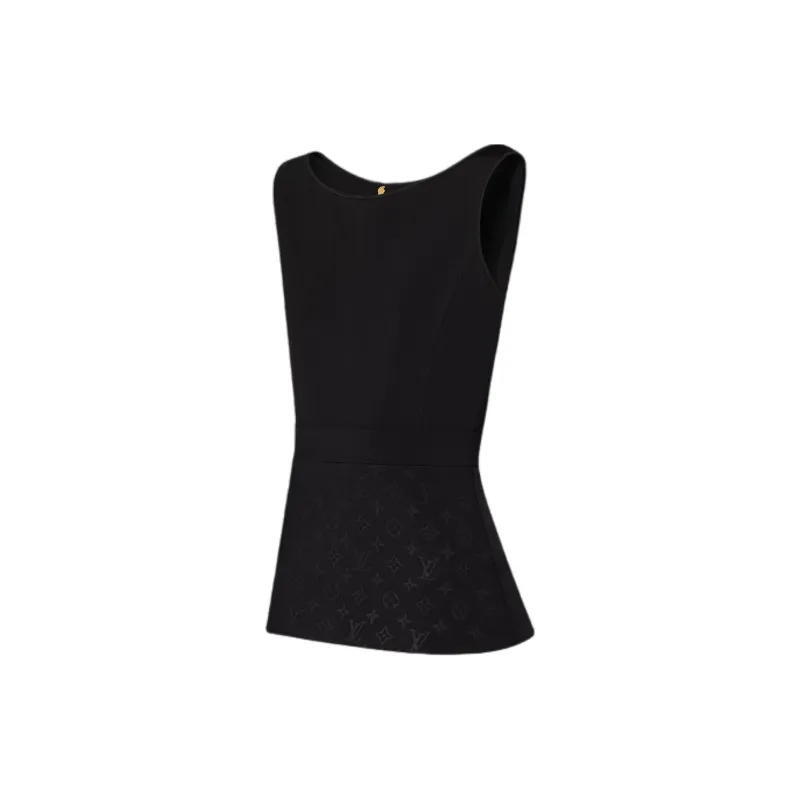 LOUIS VUITTON Embossed Monogram Fitted Top-2