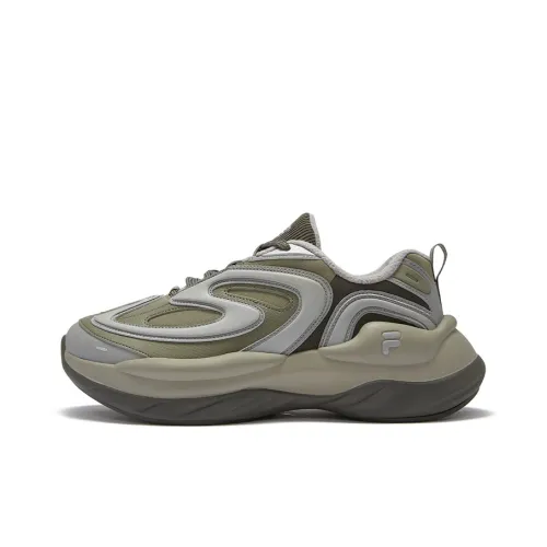 FILA FUSION BUZZARD Meteorite Slip Resistant Low Top Casual Shoes Men's Gray Green