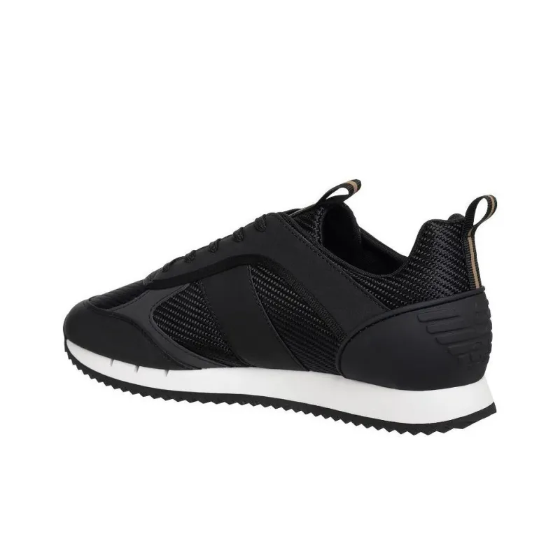 EMPORIO ARMANI EA7 Low Top Casual Shoes Men's Black Gold-4