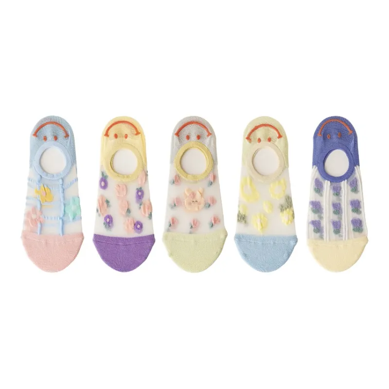 MIIOW No Show Socks Women's Combo Set-16