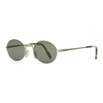 LOEWE Metal Acetate Oval Sunglasses Men's Gold