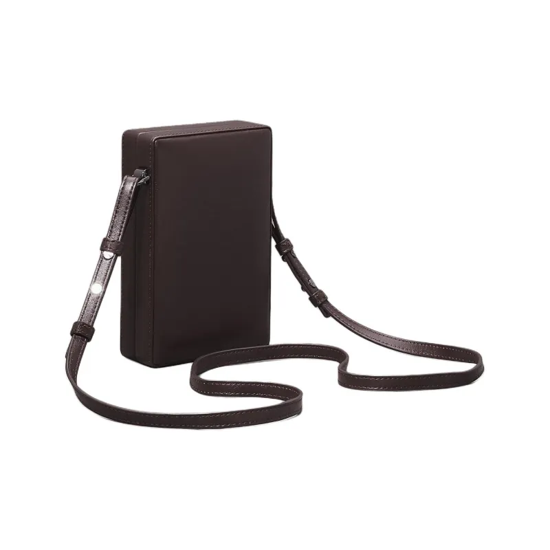 CALVIN KLEIN Leather Shoulder Bag Crossbody Bag Men's Dark Brown-1