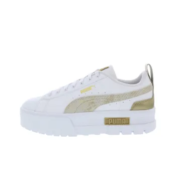 PUMA Mayze Abrasion Resistant Height Increasing Low Top Skateboard Shoes Women's White