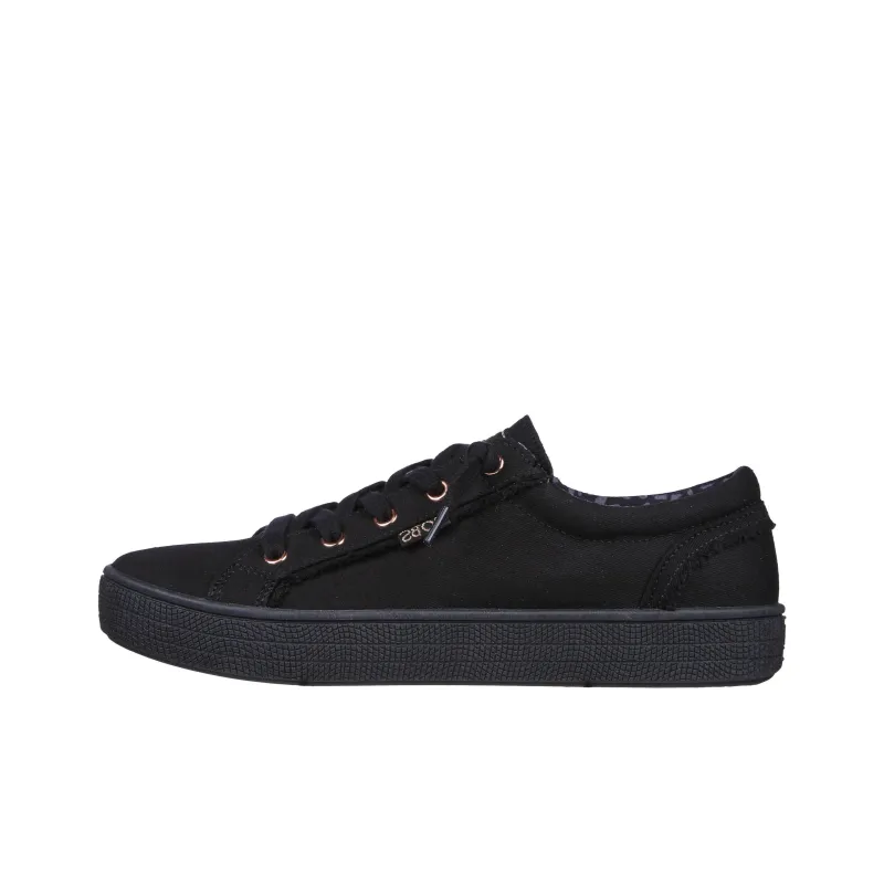 Skechers BOBS B EXTRA CUTE Anti-Slip Wear-Resistant Low-Top Canvas Shoes Women's Black-0