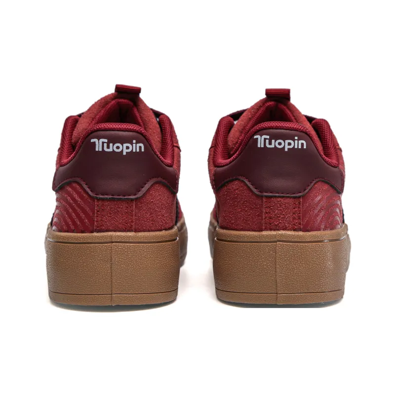 TUOPIN Non slip Lightweight Low Top Skateboard Shoes Women's Apricot-6