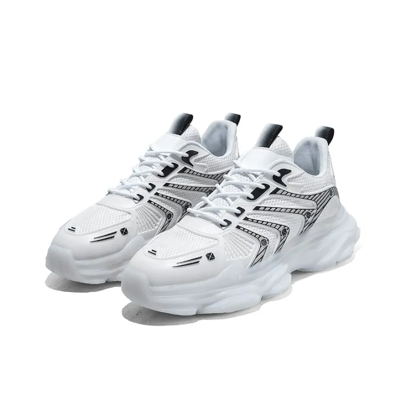 DM Wear Resistant Height Increasing Low Top Chunky Sneakers Men's Box Included-3