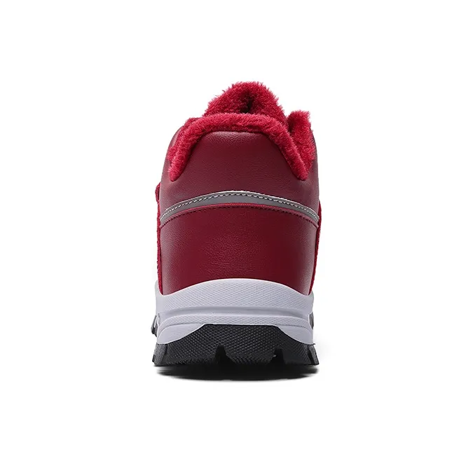 SMDXDMS Anti Slip Cushioning Warm High Top Sprint Running Shoes Unisex-4