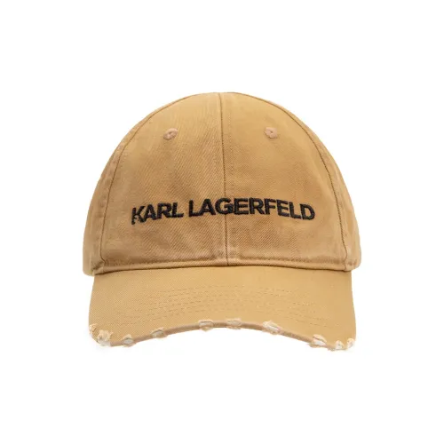 KARL LAGERFELD Cotton Baseball Caps Unisex Yellow