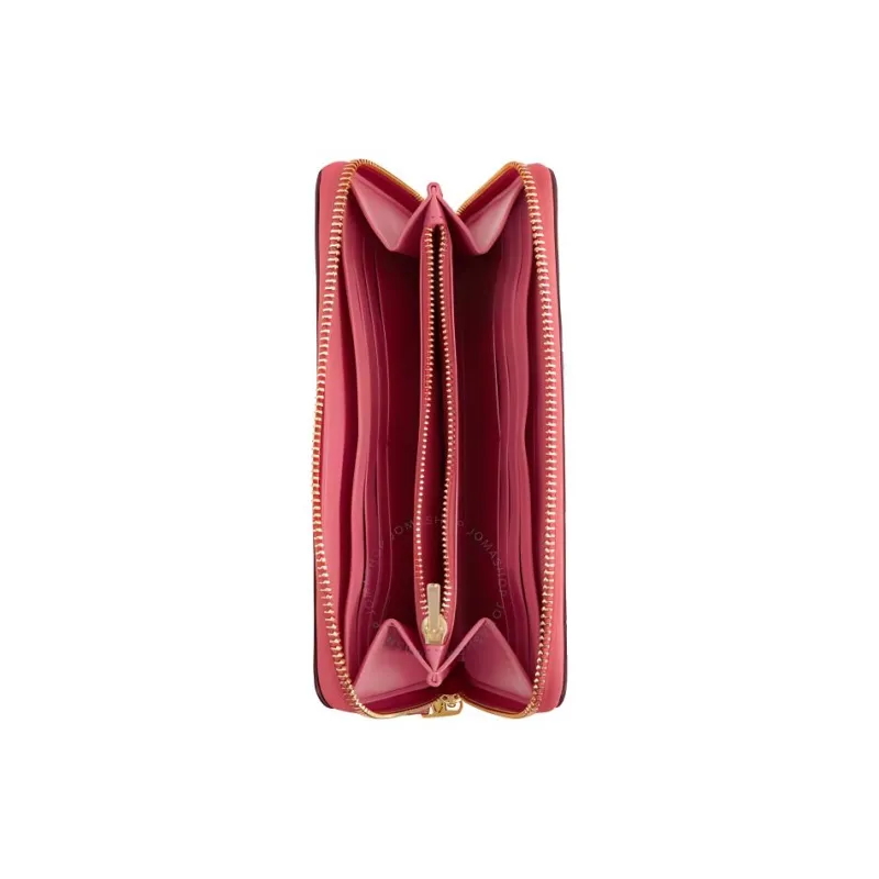 COACH Accordion Zip Leather Wallet Regular Women's Pink-2