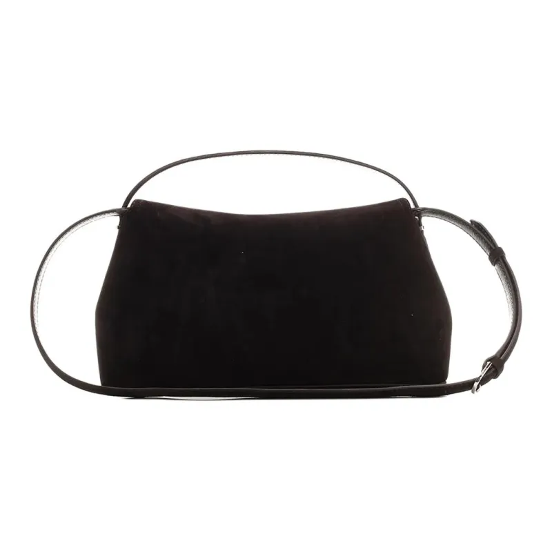 TOTEME Cow Leather Shoulder Bag, Crossbody Bag, Handbag Women's Dark Brown-2