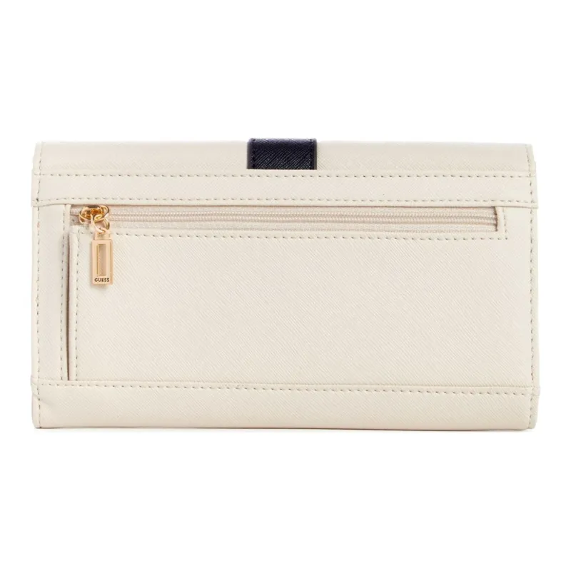 GUESS Artificial Leather Wallet Women's Gray White-1