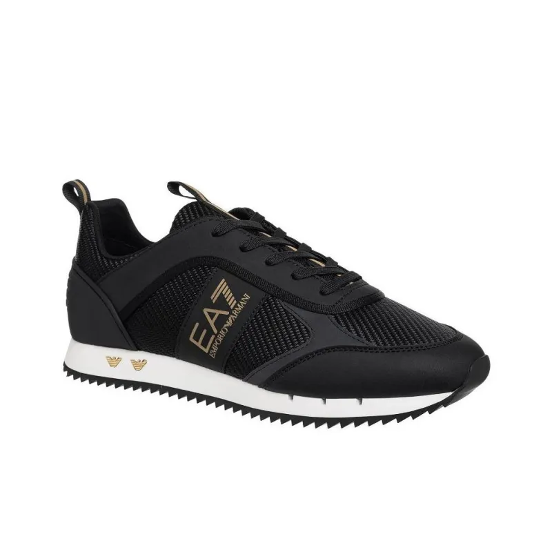 EMPORIO ARMANI EA7 Low Top Casual Shoes Men's Black Gold-2