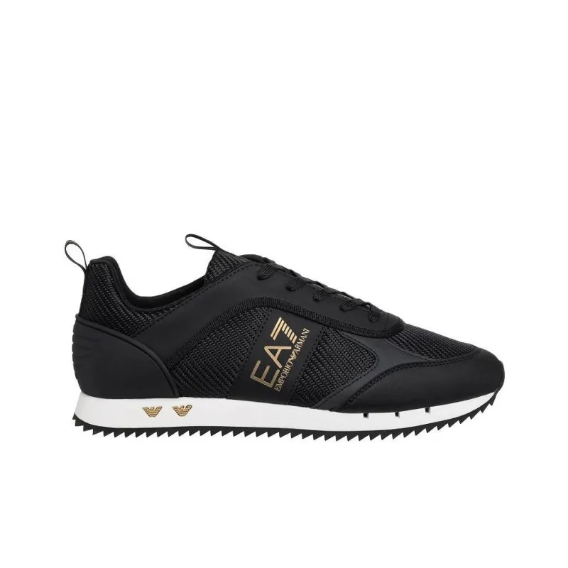 EMPORIO ARMANI EA7 Low Top Casual Shoes Men's Black Gold-1