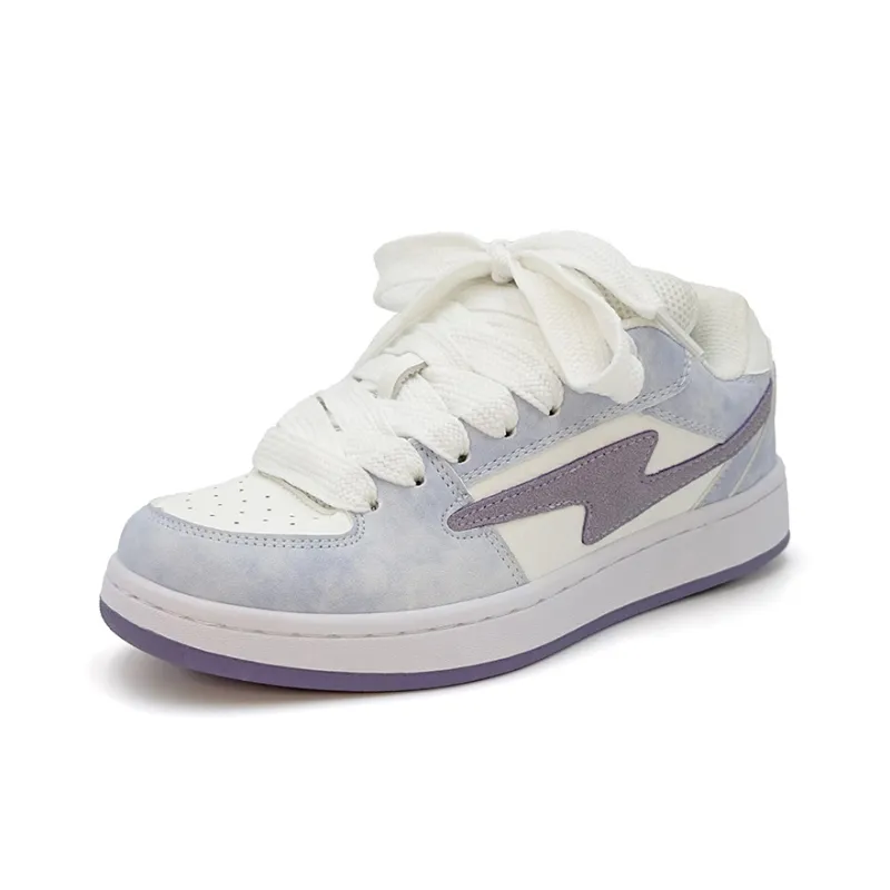 IHBOZ Puffy Shoes Anti Slip Wear Resistant Low Top Skateboard Shoes Women's-2