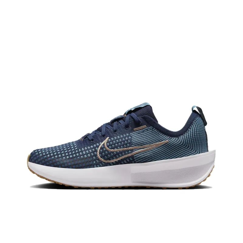 Nike Interact Run College Navy Cerulean White Metallic Red Bronze Women's-0