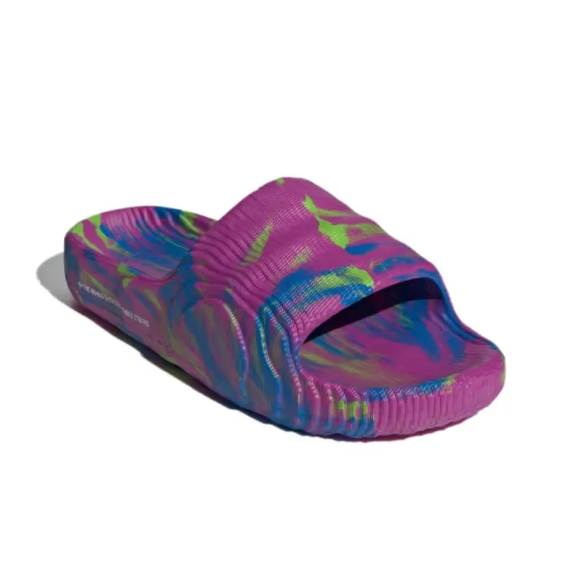 Adidas Originals ADILETTE 22 Slip-Resistant Odor-Resistant Slide Slippers Unisex Fuchsia-2
