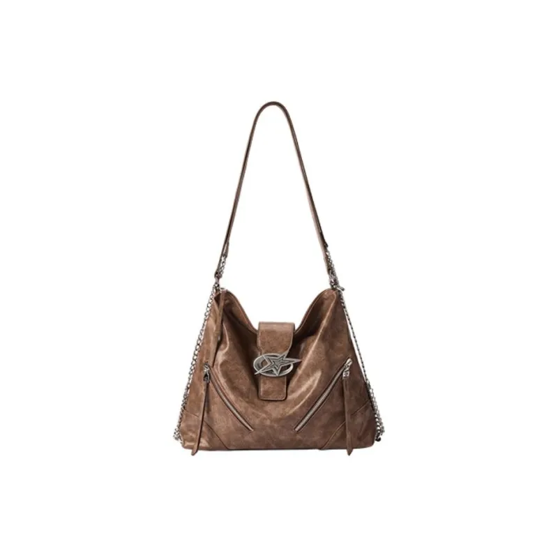 ONE TIME Synthetic Leather Tote Bag, Backpack, Shoulder Bag Regular Women's Mocha-1