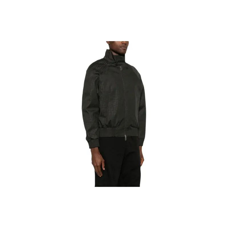 FENDI FF pattern Bomber Jacket-3