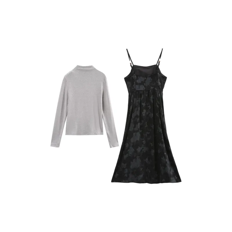 A Paradise For Awakening Skirt Set Women's Black-1