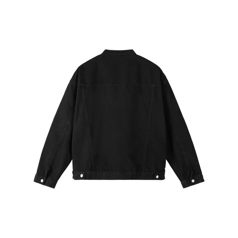 XINYINSU FW24 Denim Jacket Unisex Dark Blue-3