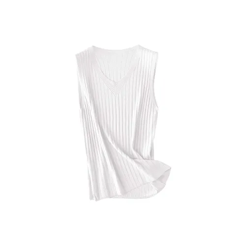Flowers In Water Tank Top Women's 1 Pack Ecru
