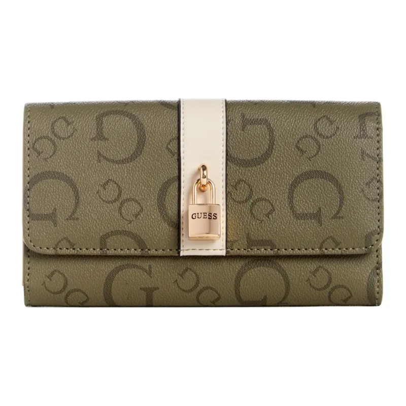 GUESS Artificial Leather Wallet Unisex Green-0