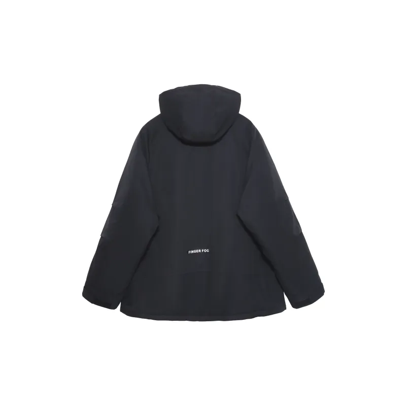 Tryforlove Autumn And Winter Season Jackets Coats Unisex Ecru Black-3