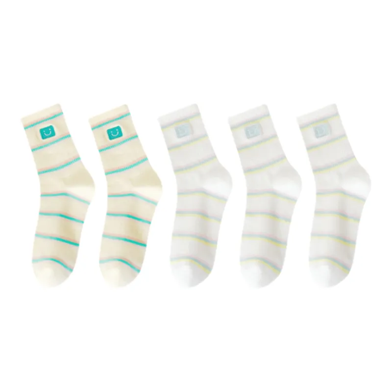 Lan Miao Mid Calf Socks Women's 5 Pack-5